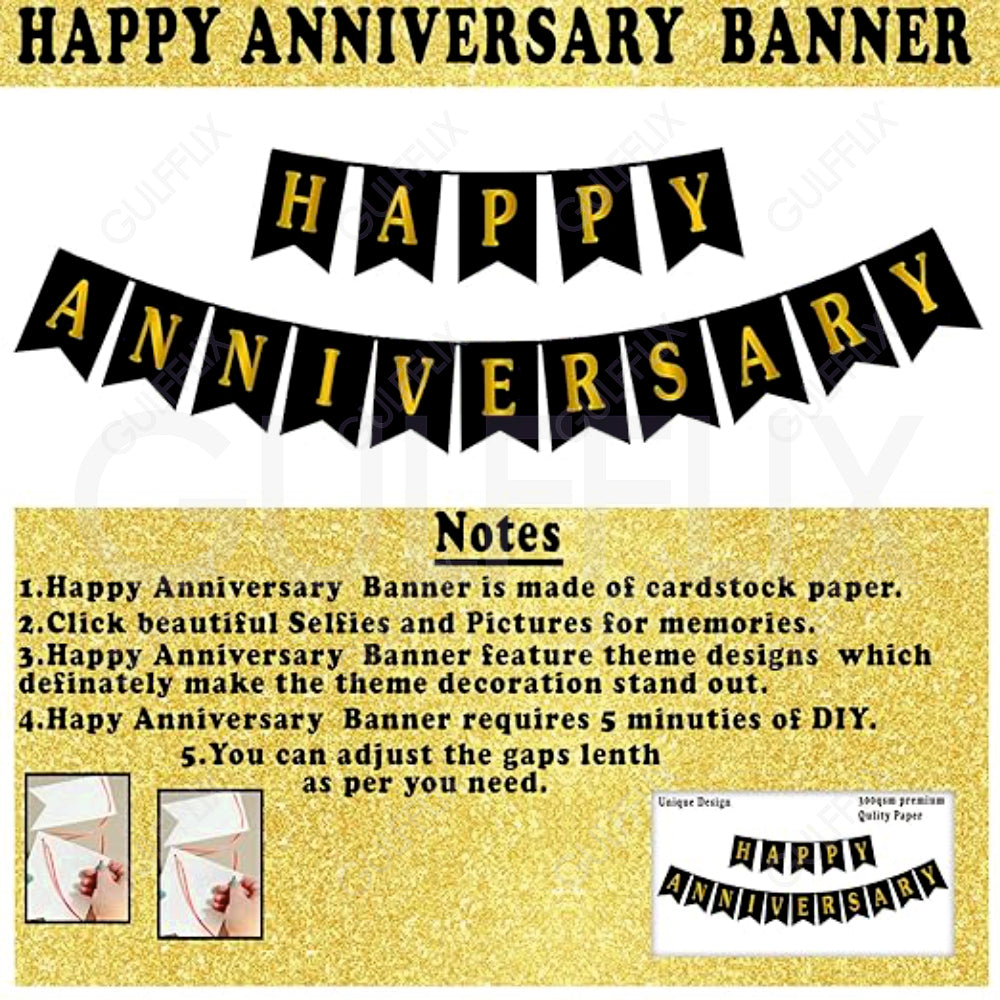 Happy Anniversary Decoration Kit Pack of 49pcs
