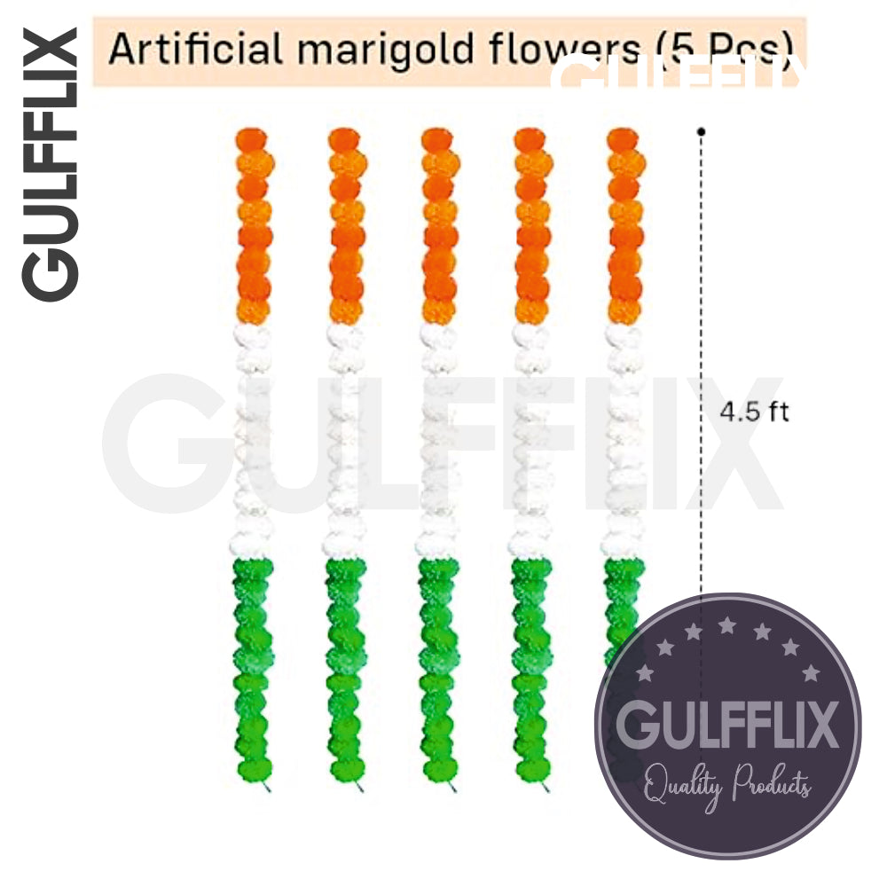 Tricolour Garland for Decoration 5 Pcs