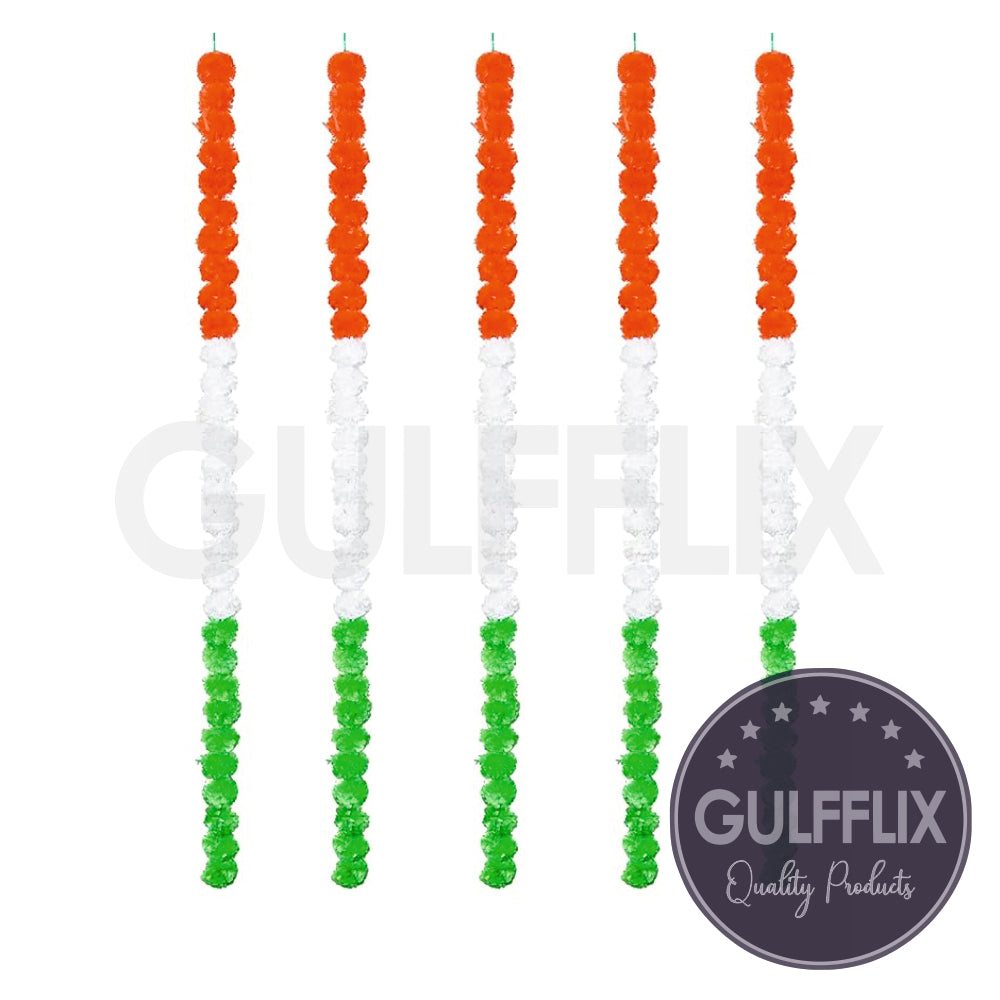 Tricolour Garland for Decoration 5 Pcs