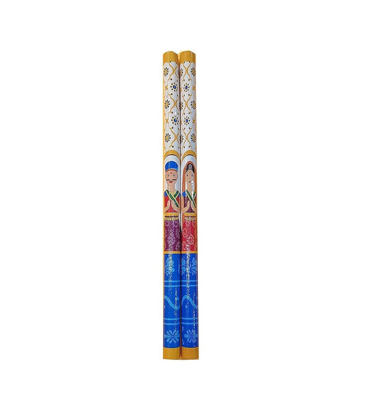Navratri Dandiya Raj wadi Sticks 4 Pairs