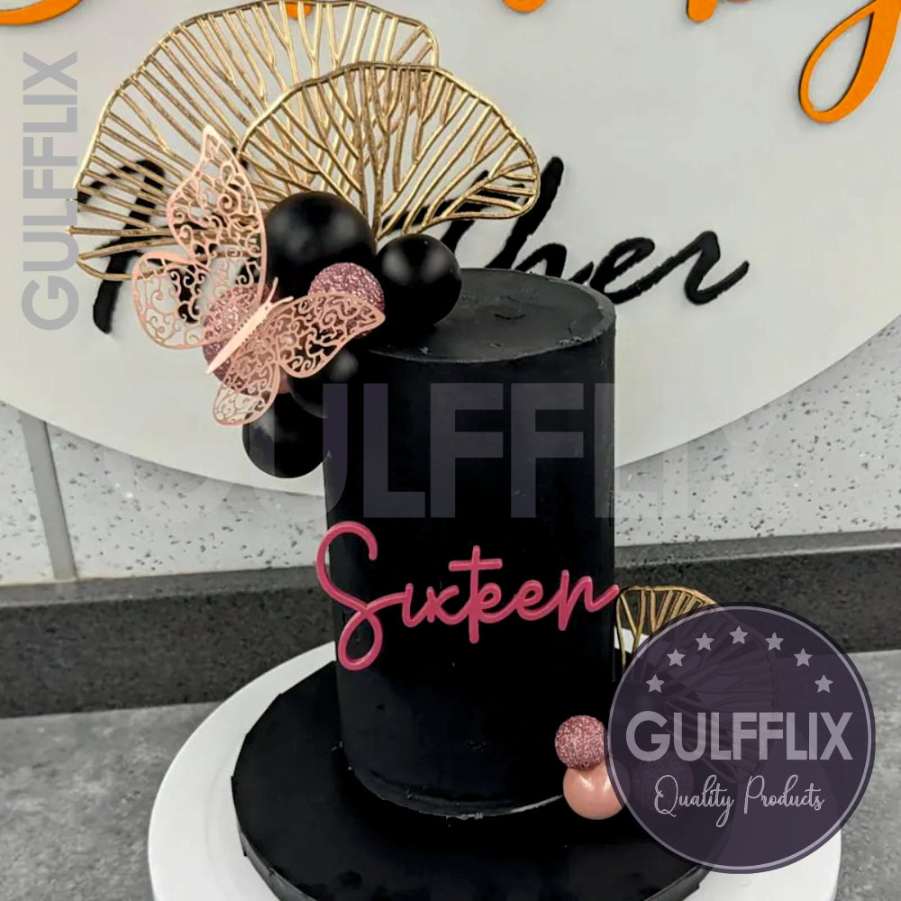 Artificial Flower Gingko Stem with 3 leaves.