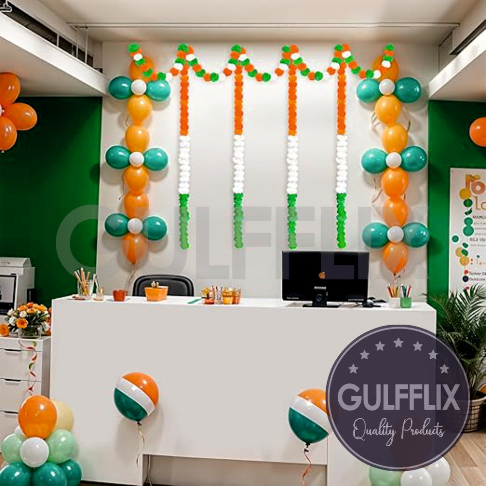Tricolour Garland for Decoration 5 Pcs