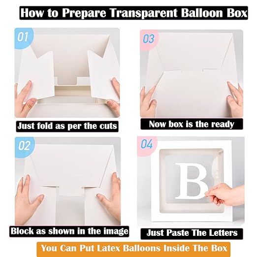 Baby Balloon Box Pack of 4pcs