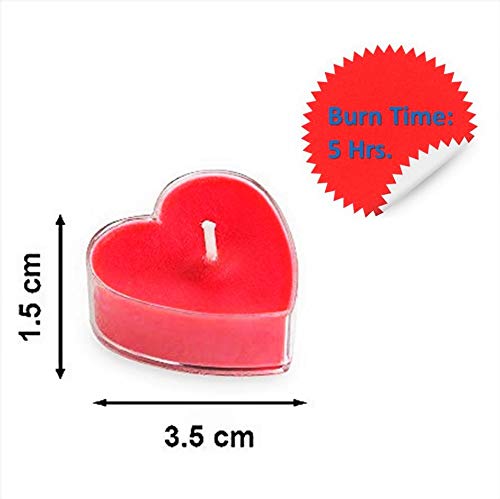 Heart Shape Scented Candle - Pack of 12 Pcs