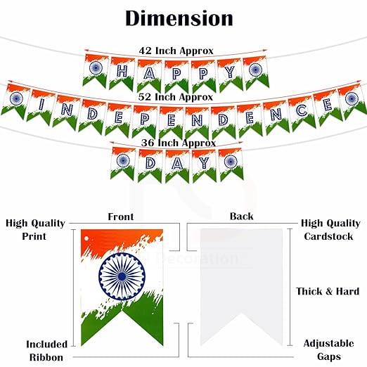 Happy Independence Day Decoration Banner