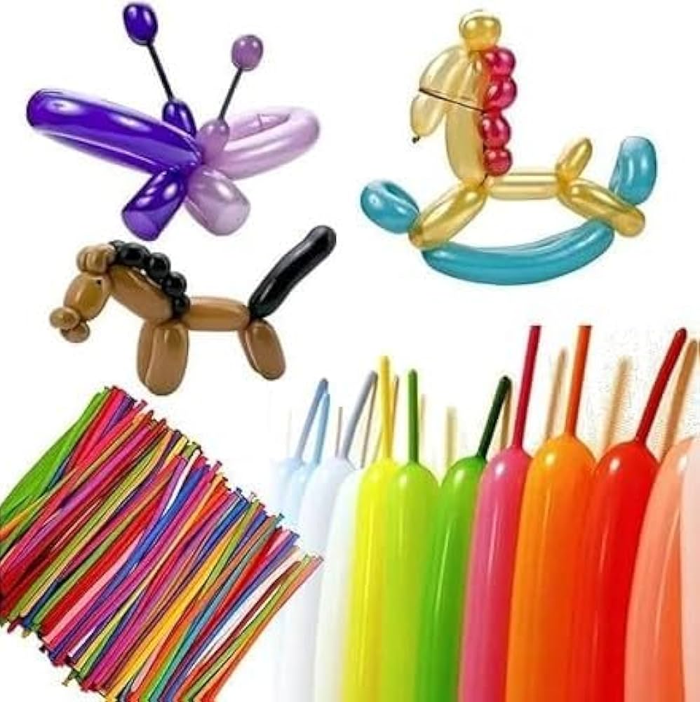 Animals Kit Twisting Balloons 100pcs with 1 Free Air Pump.