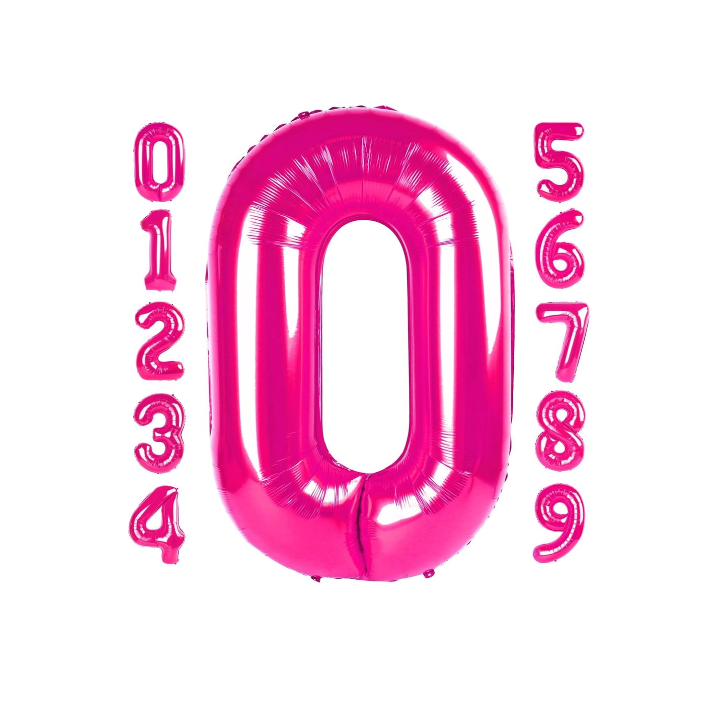 Big Size Pink Number Foil Balloons 32"