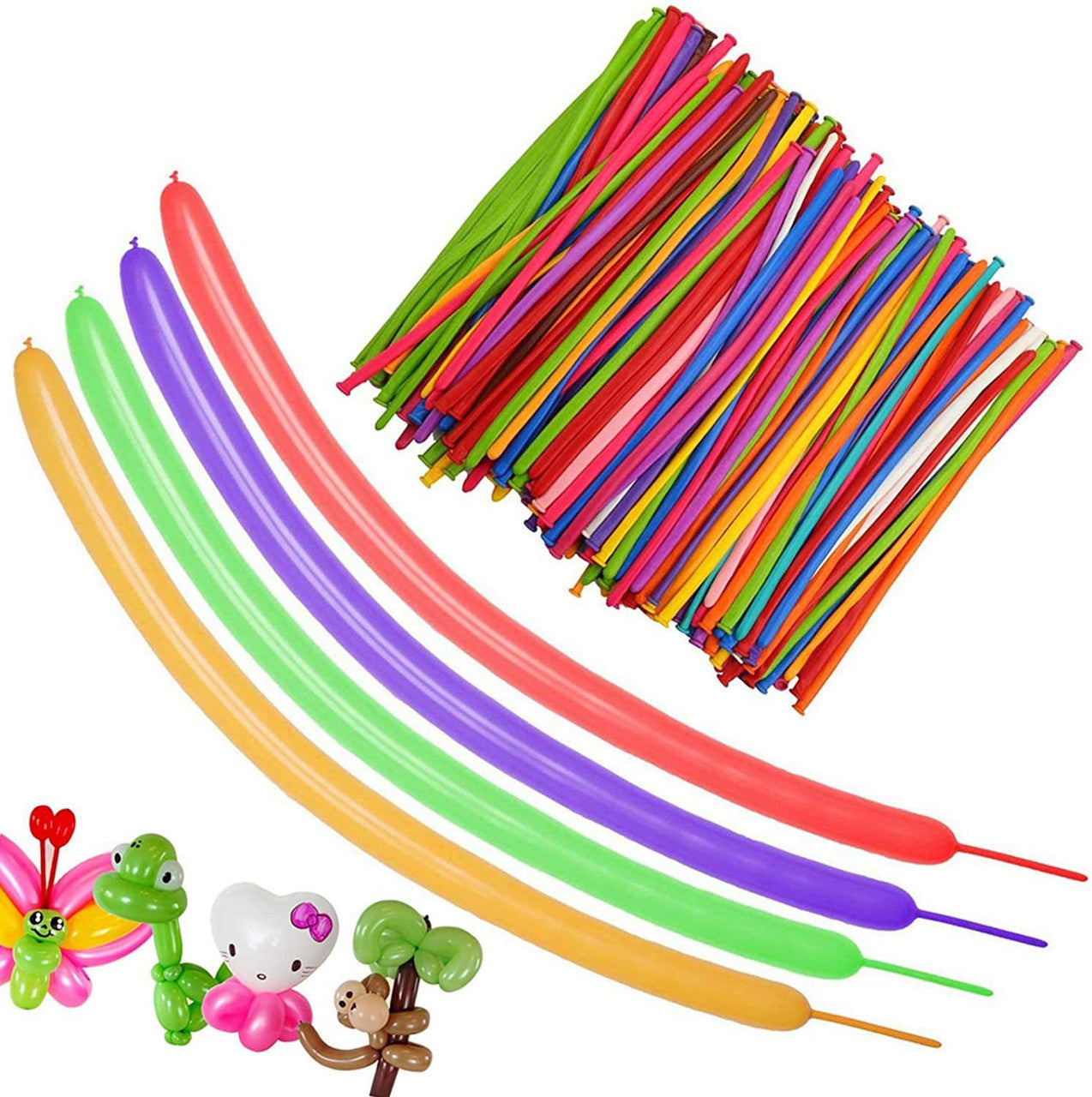Animals Kit Twisting Balloons 100pcs with 1 Free Air Pump.