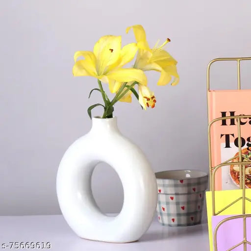 Donut Shape Ring Vase Planter