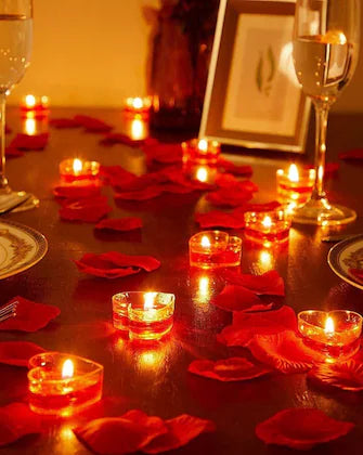 Heart Shape Scented Candle - Pack of 12 Pcs