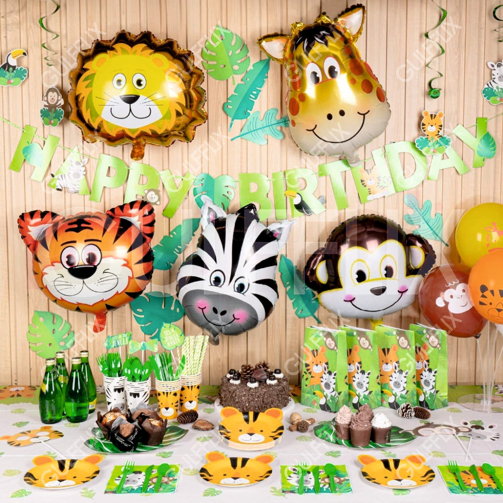 Jungle Theme Balloons - Pack of 6 Pcs