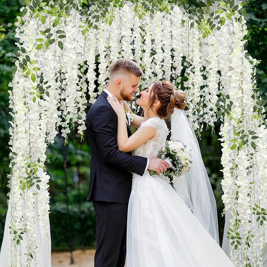 Artificial Wisteria Hanging Bush Flowers String