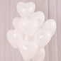 Heart Shaped White Balloons