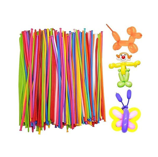 Long Slim Twisting Balloons Pack of 100pcs
