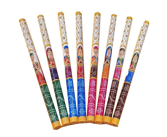Navratri Dandiya Raj wadi Sticks 4 Pairs