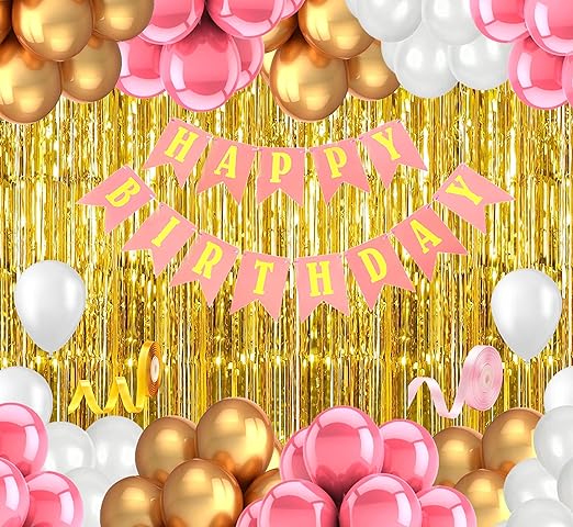 Happy Birthday Decoration kit For Birthday Girls
