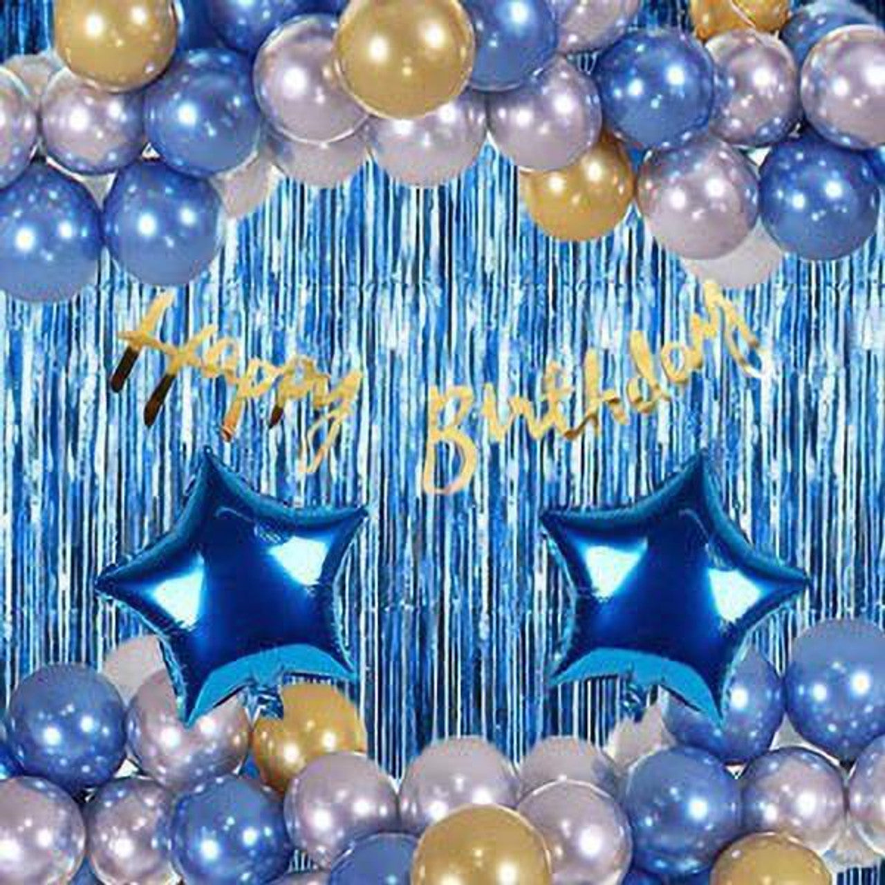 Birthday Party Kit Blue theme - Set of 41pcs
