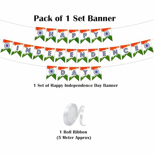 Happy Independence Day Decoration Banner