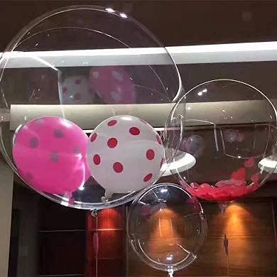 Transparent balloons 20inch Pack of 5 Pcs