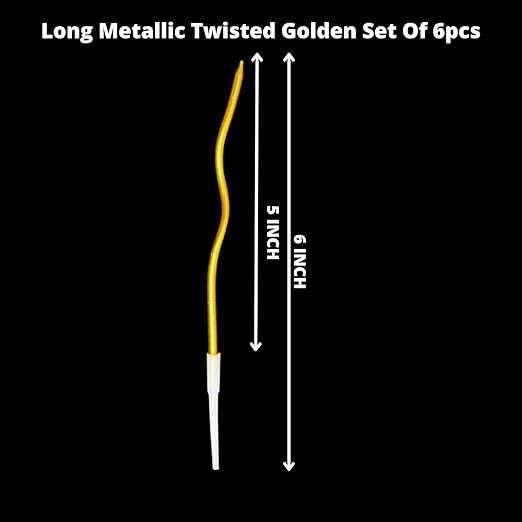 Twisted Golden Candles