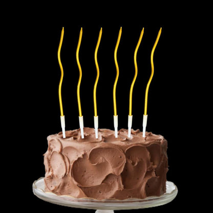 Twisted Golden Candles