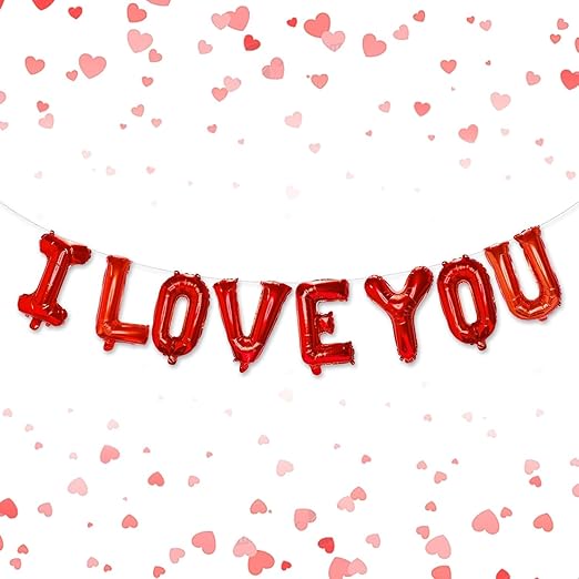 i Love You Red Foil Balloon