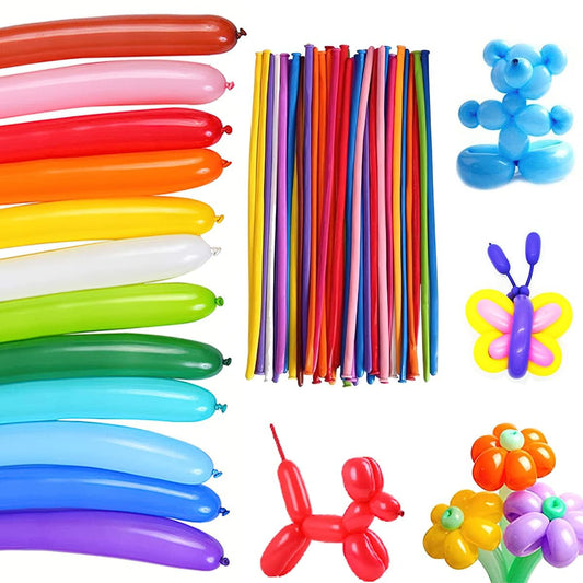 Animals Kit Twisting Balloons 100pcs with 1 Free Air Pump.