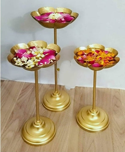 Urli Decorative Bowl Tealight Holder Stand Set of 3