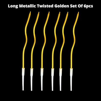 Twisted Golden Candles