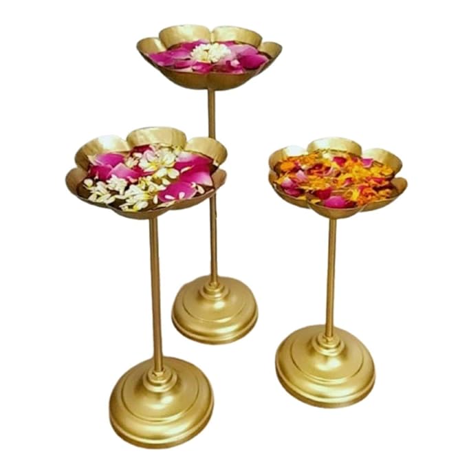 Urli Decorative Bowl Tealight Holder Stand Set of 3