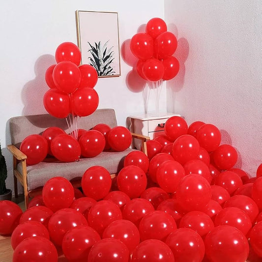 Red Metallic Balloons 50pcs