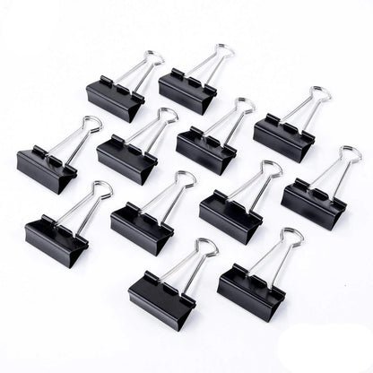 Binder Clip 51mm Black Pack of 12pcs