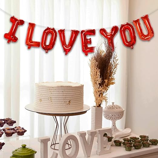 i Love You Red Foil Balloon