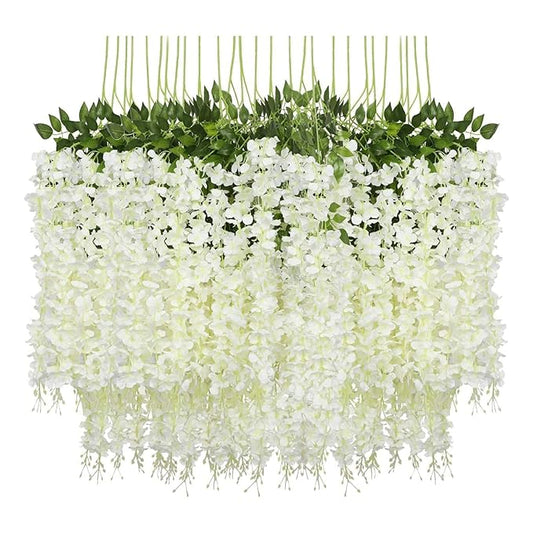 Artificial Wisteria Hanging Bush Flowers String