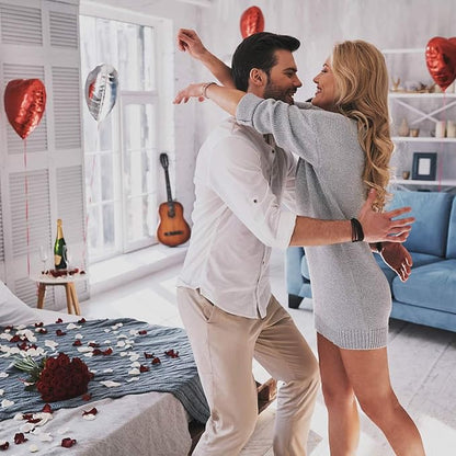 Red Heart Balloons 20 Heart Shaped Balloons with I Love U heart Balloon
