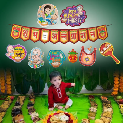 Shubh Annaprashan Decoration kit Pack of 18pcs