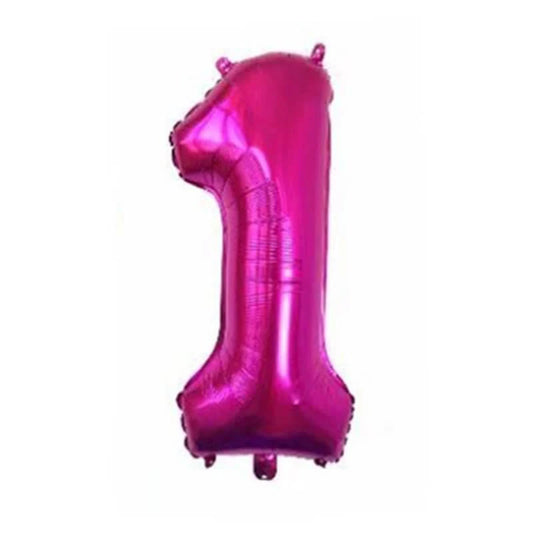 Big Size Pink Number Foil Balloons 32"